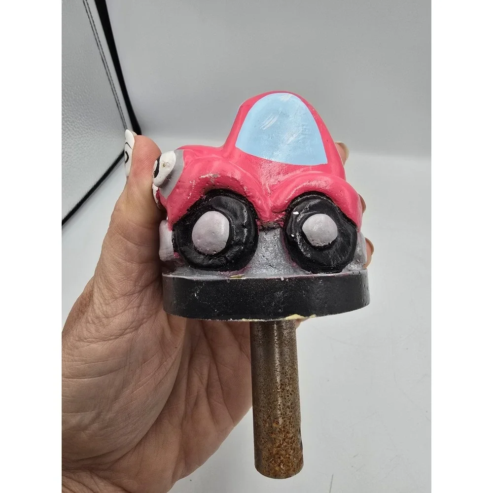 Vintage Cartoon Car Arcade Character Head Folk‎ Art Carnival Prop Whack A Mole